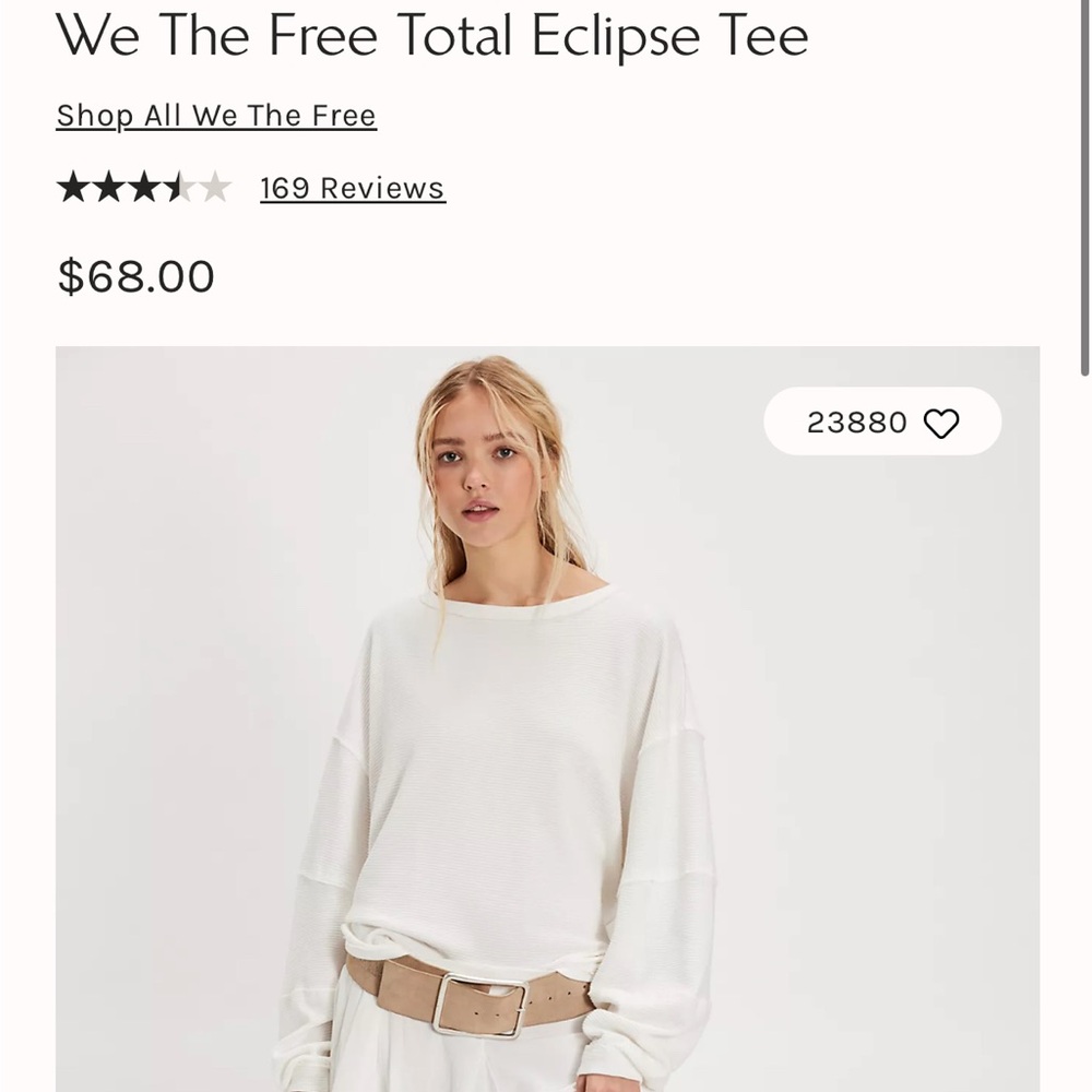 Free People Total Eclipse Tee long-sleeve